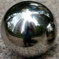 Шар из нержавеющей стали (198286) поставка - сфера арт-объект ø 1000 мм. пустотелая  в Благовещенске Амурской области