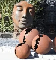 Кортен 3 шара — парк декор (518952) ∅ 950 750 450 мм. Благовещенск Амурская область