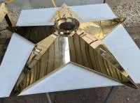 Звезда нержавеющая сталь (514262) сертификат комплект горелка ГВД 379 10 89 00 ПС вечный огонь ø 1100 мм. пустотелая  в Благовещенске Амурской области