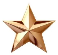 Бронзовая звезда накладка на памятник в Благовещенске Амурской области (518475)